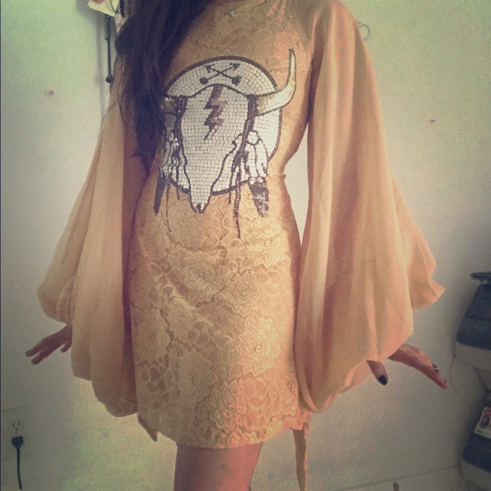 Wildfox Couture White Label Mini Lace Dress XS